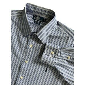 Polo By Ralph Lauren Andrew‎  Long Sleeve Shirt With Logo Size 17 1/2